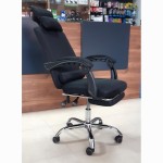 Office & Home Mesh Chair ErgoMax 708 Large with Leg Support Black